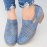 Large Size Women Pattern Hollow out Suede Slip on Pumps